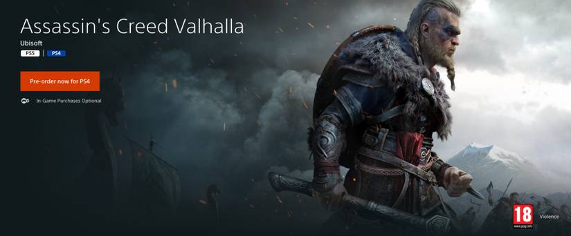 assassins creed valhalla webpage