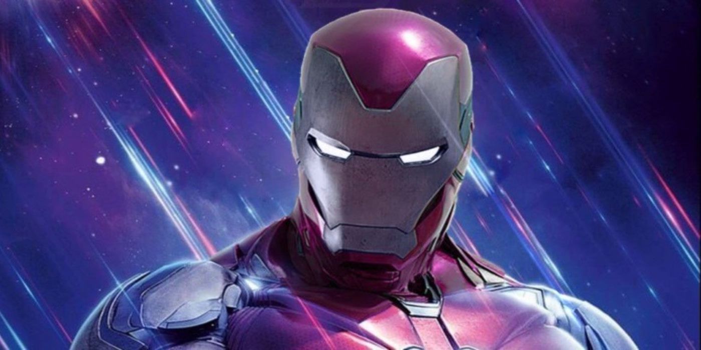 endgame poster of iron man with helmet on
