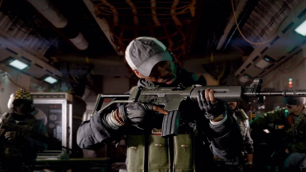 black ops soldier holding weapon