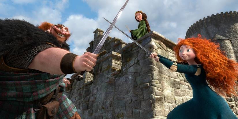 brave merida and fergus