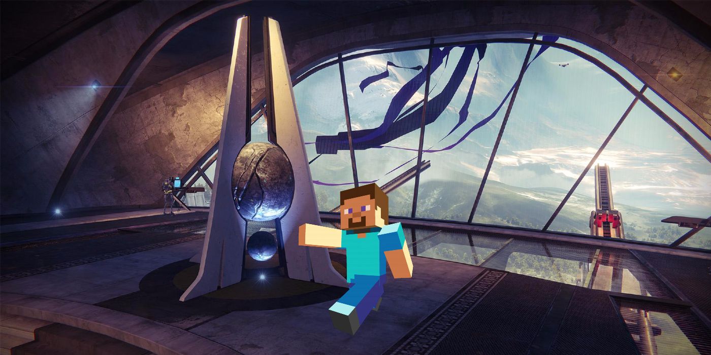 Jogador de Minecraft faz incrível recriação de Destiny 2