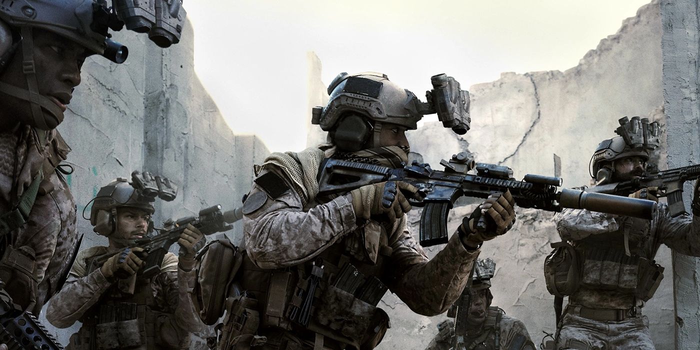 modern warfare operators breaching door