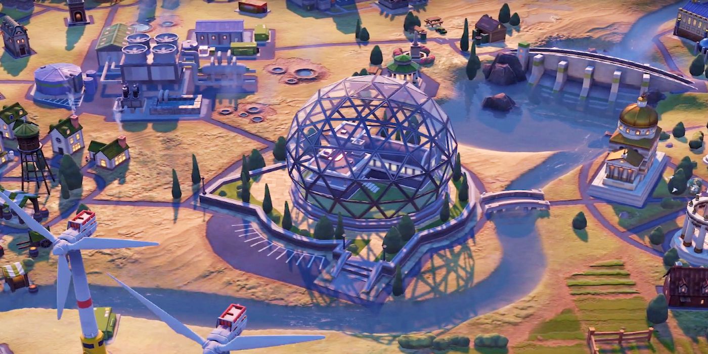 Civilization 6 View Of The Biosphere After Building It