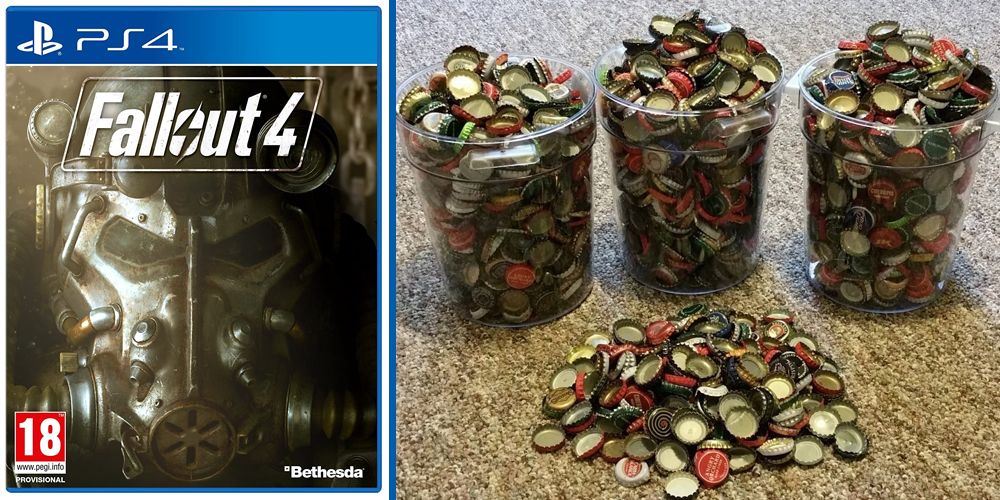 A copy of Fallout 4 and 2,000 caps that were sent to Bethesda