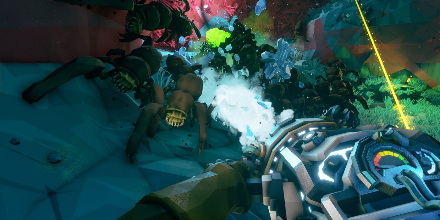 Gameplay from Deep Rock Galactic
