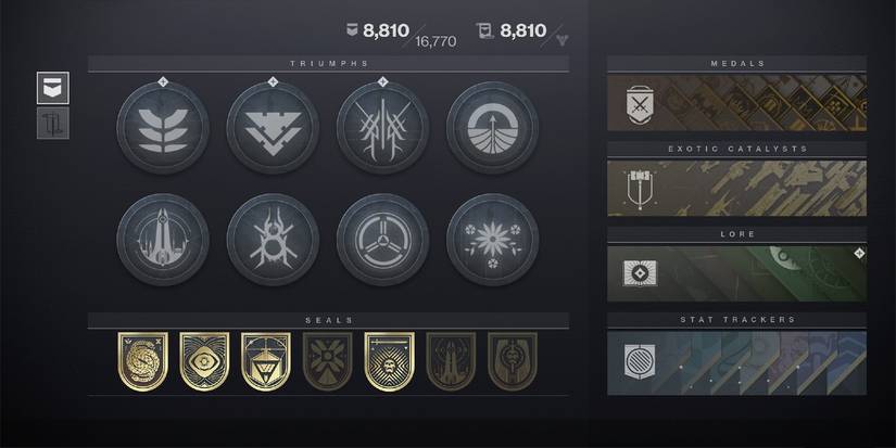 Destiny 2 Triumph Progressions Screen