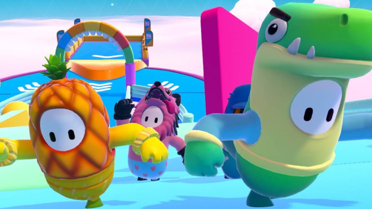 fall guys dinosaur pineapple wolf costume