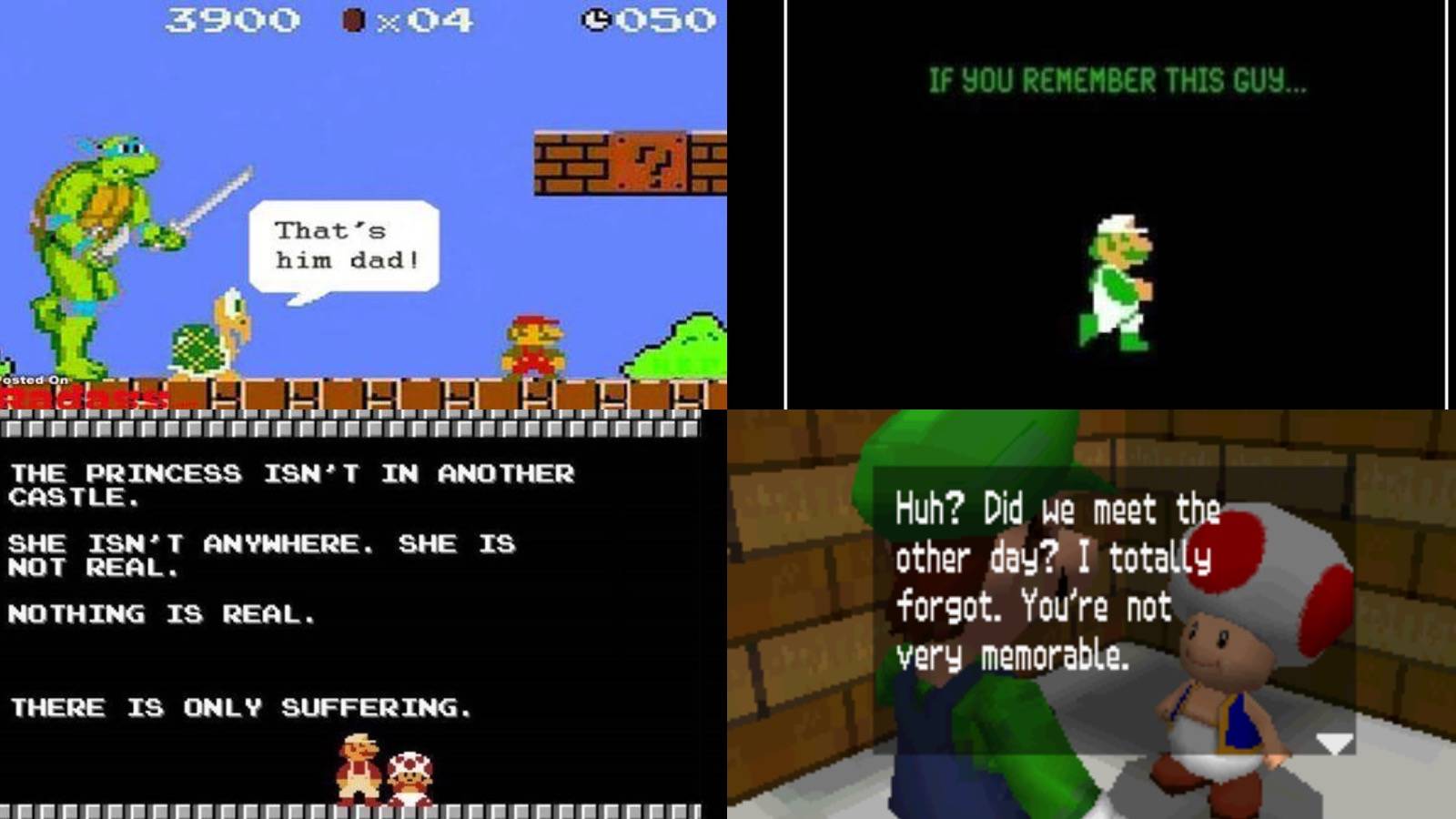 Super Mario retro memes