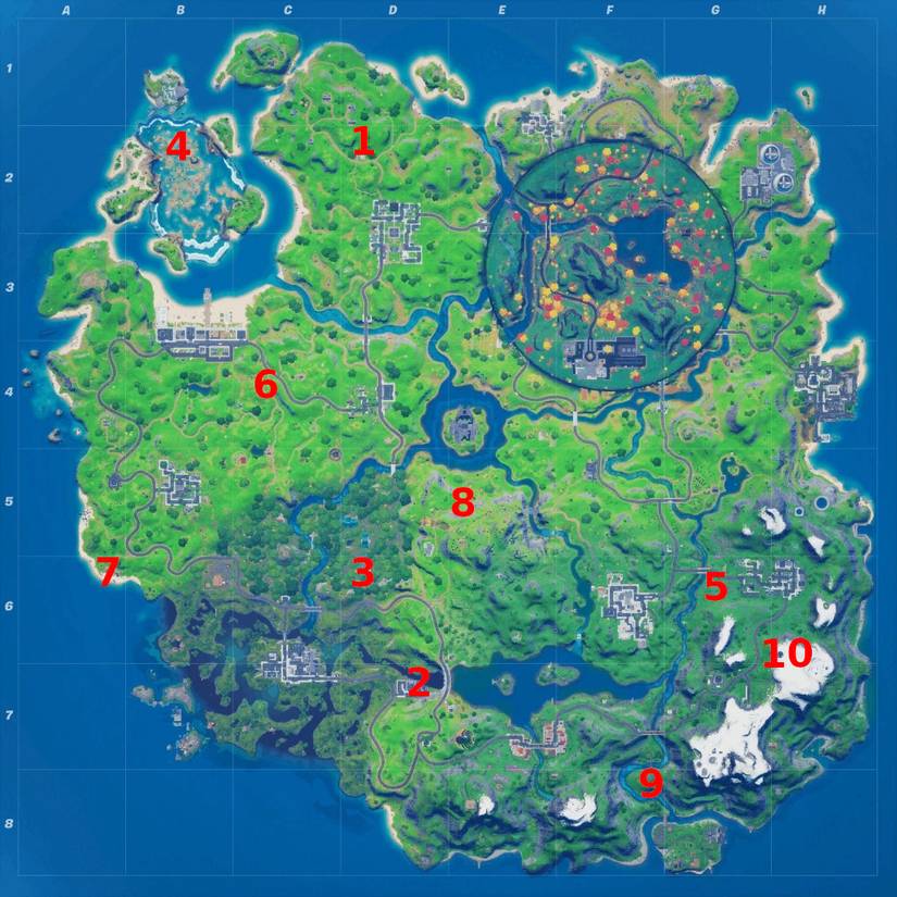 fortnite season 4 week 3 xp coin locations