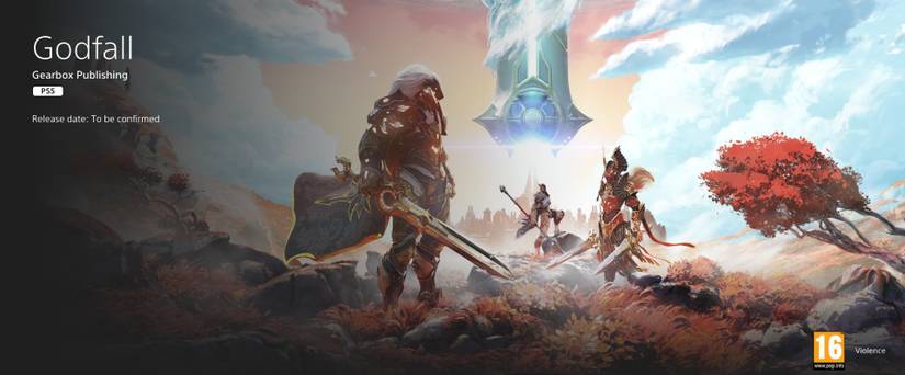 godfall playstation 5 webpage