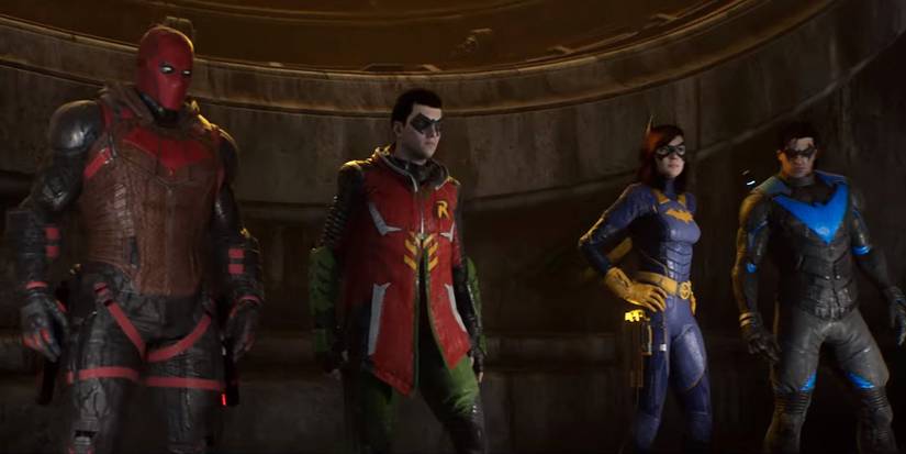 gotham knights robin red hood batgirl nightwing