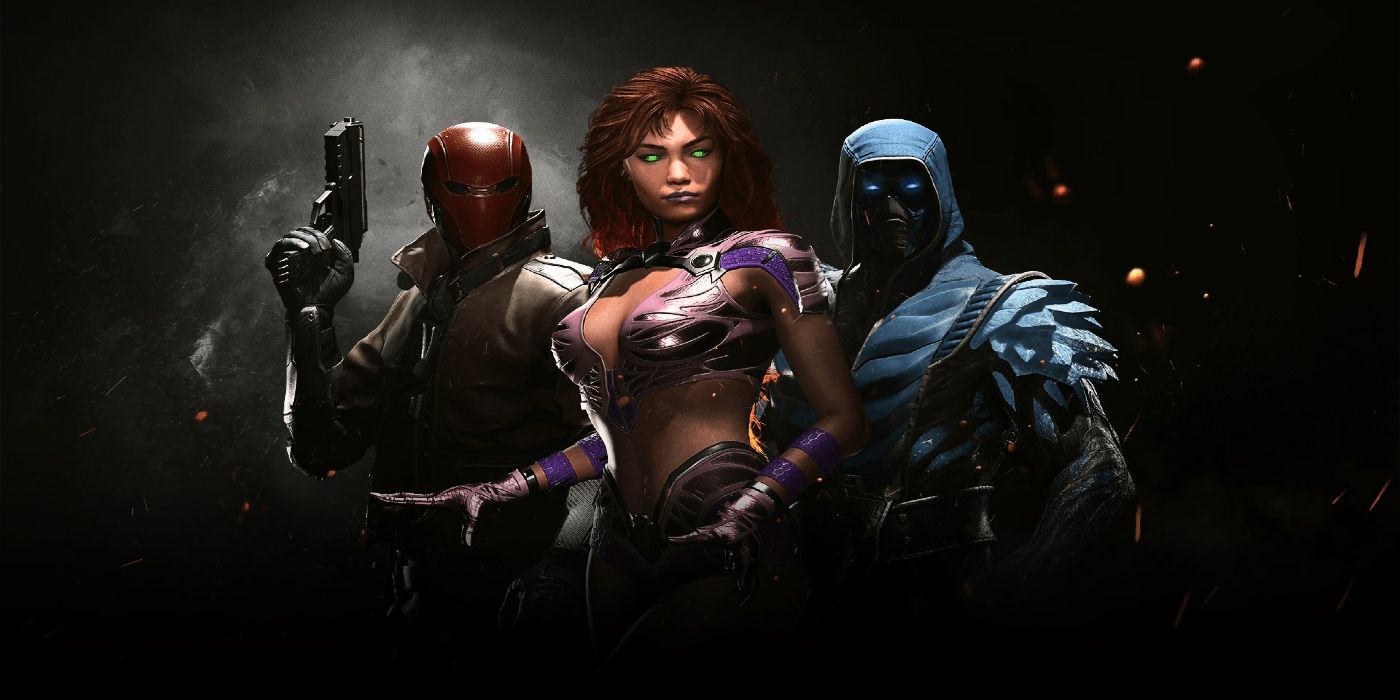 red hood, starfire and sub zero