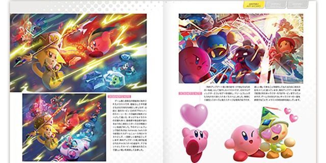 kirby star allies art book preview