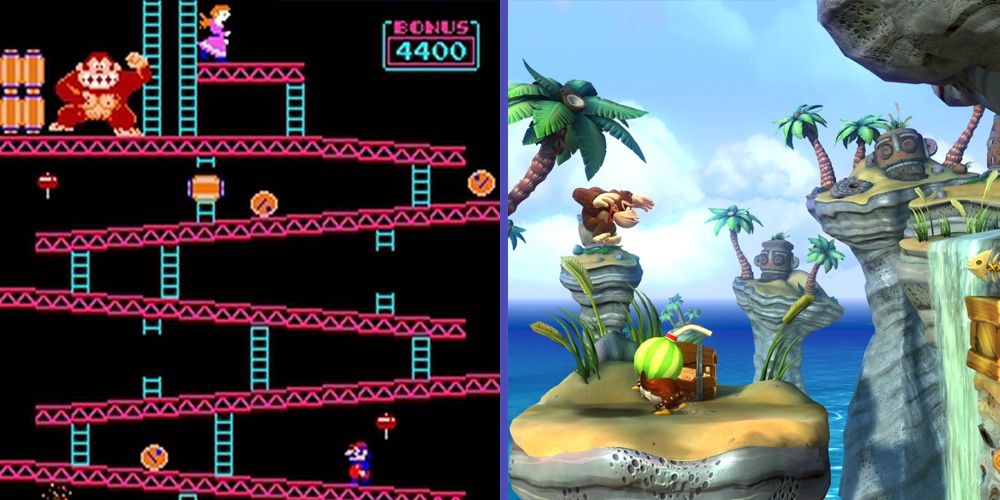 The evolution of Donkey Kong