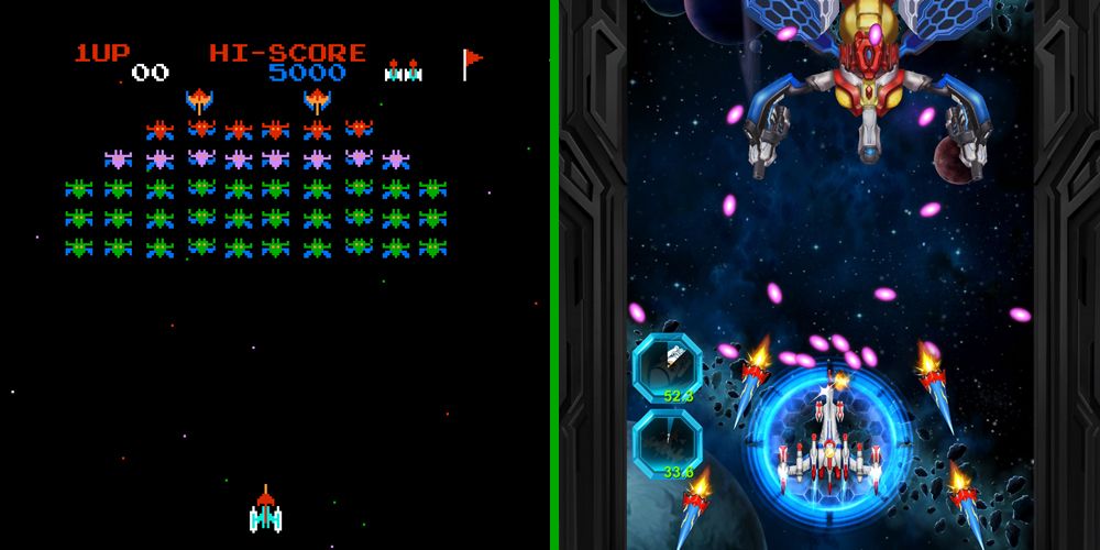 The evolution of Galaxian