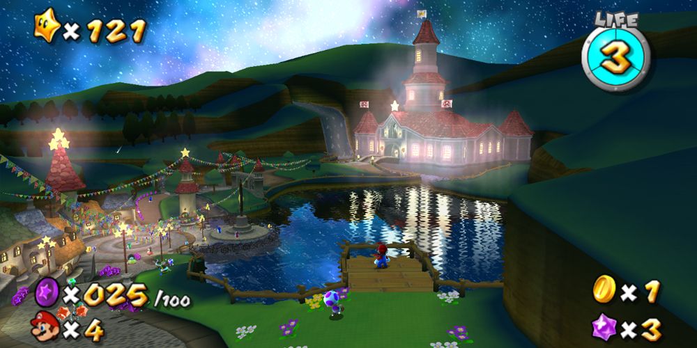 121 звезда в Mario Galaxy (Wii)