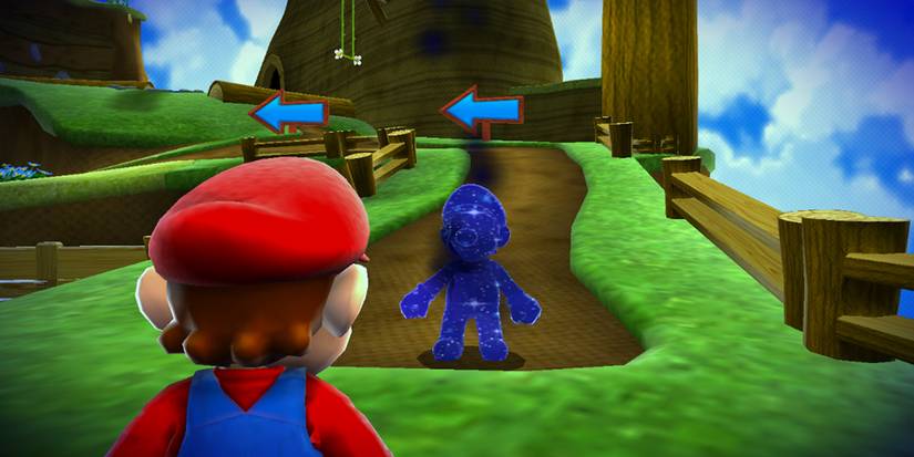 A cosmic race from Super Mario Galaxy (Wii)
