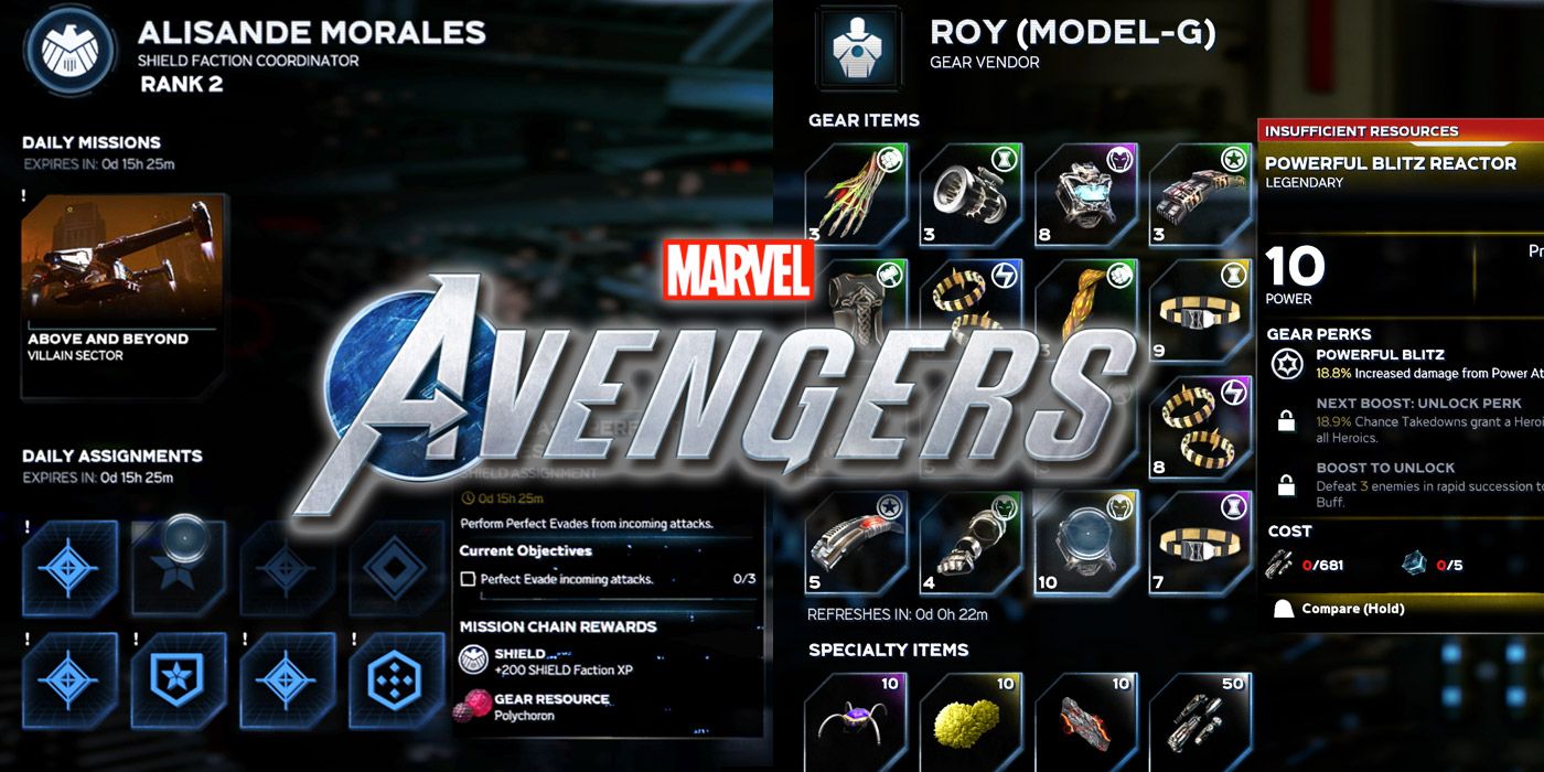 Marvels Avengers Daily Factions