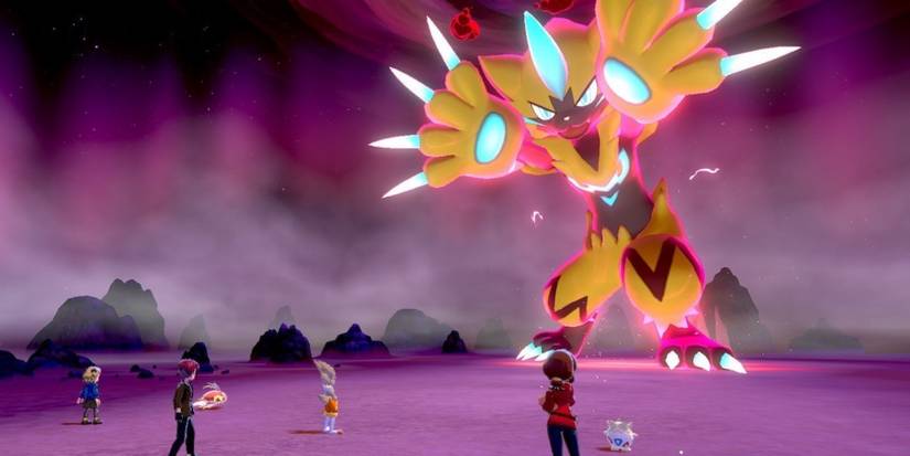 Zeraora Gigantamax raid battle