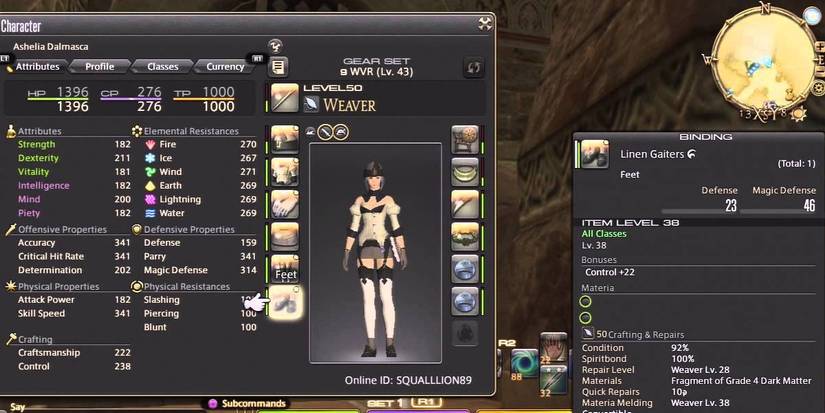 ffxiv crafting classes