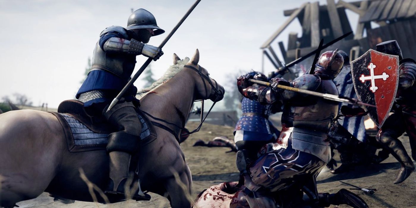 mordhau horse attacking soldier