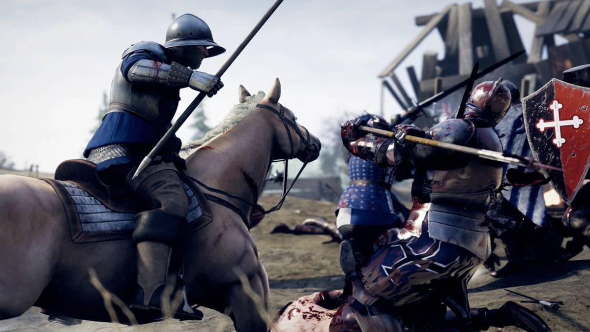 mordhau horse attacking soldier