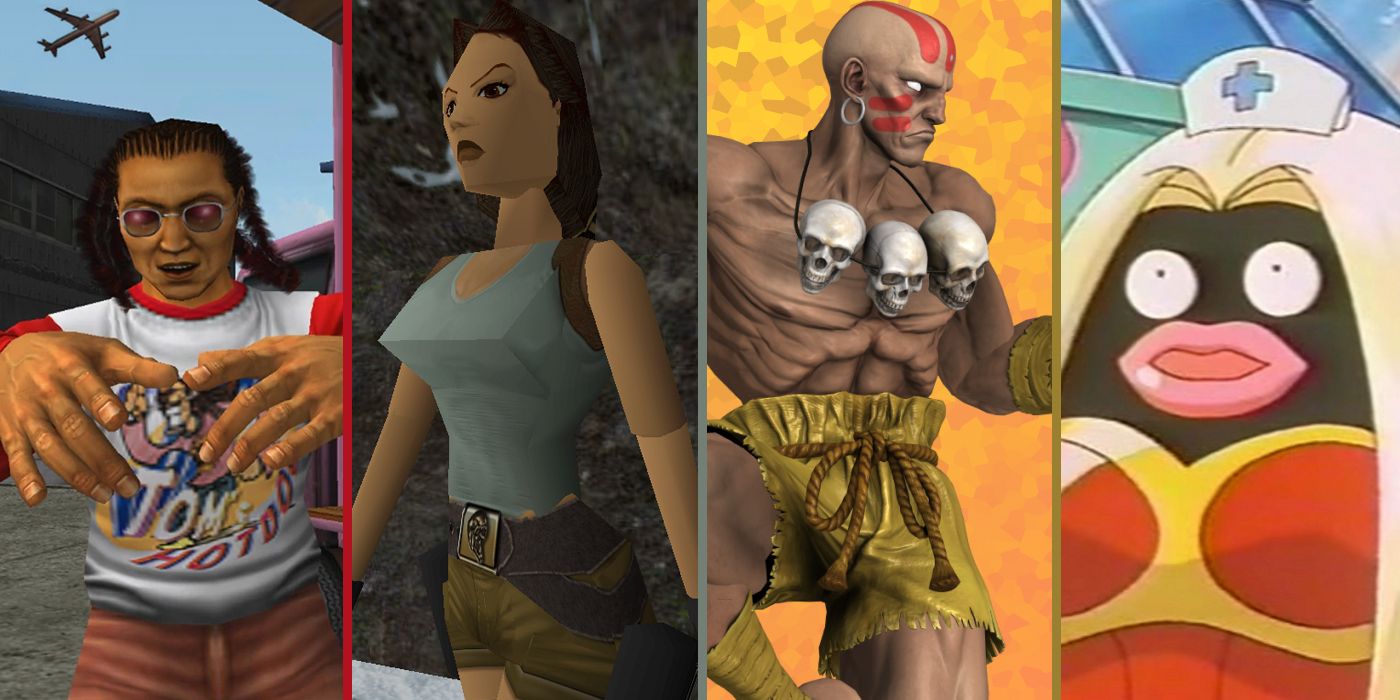 Tom (Shenmue), Lara Croft (Tomb Raider). Dhalsim (Street Fighter) and the original design of Jynx (Pokemon)