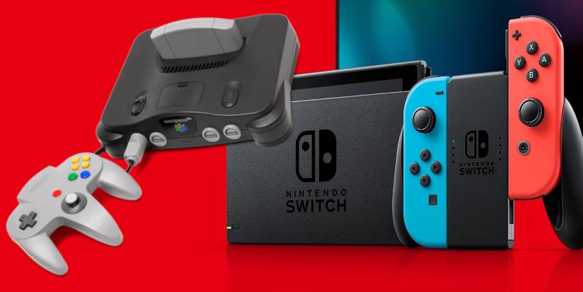 nintendo switch promo image with nintendo 64 console