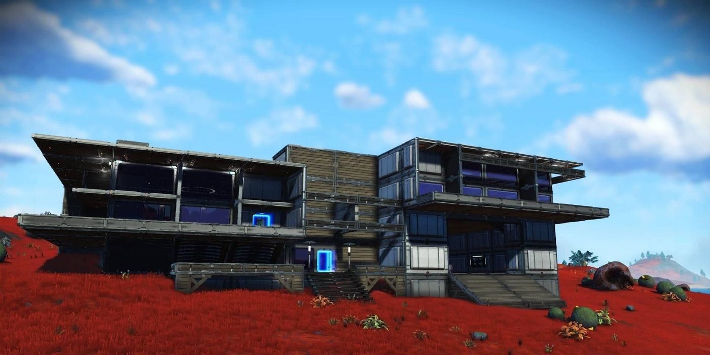 A house on the hills no man's sky