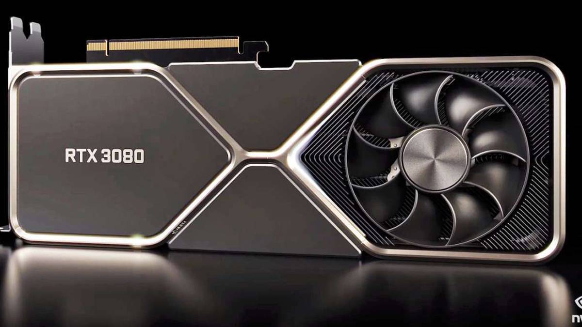 nvidia 3090 graphics card black background