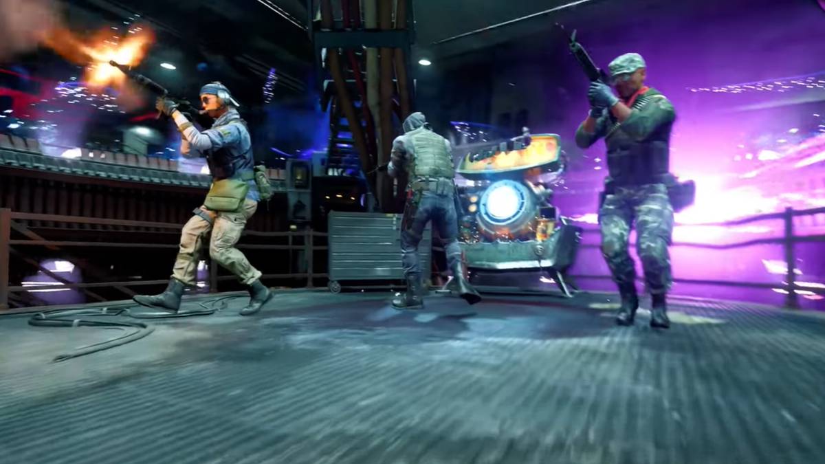 three soldiers around pack a punch