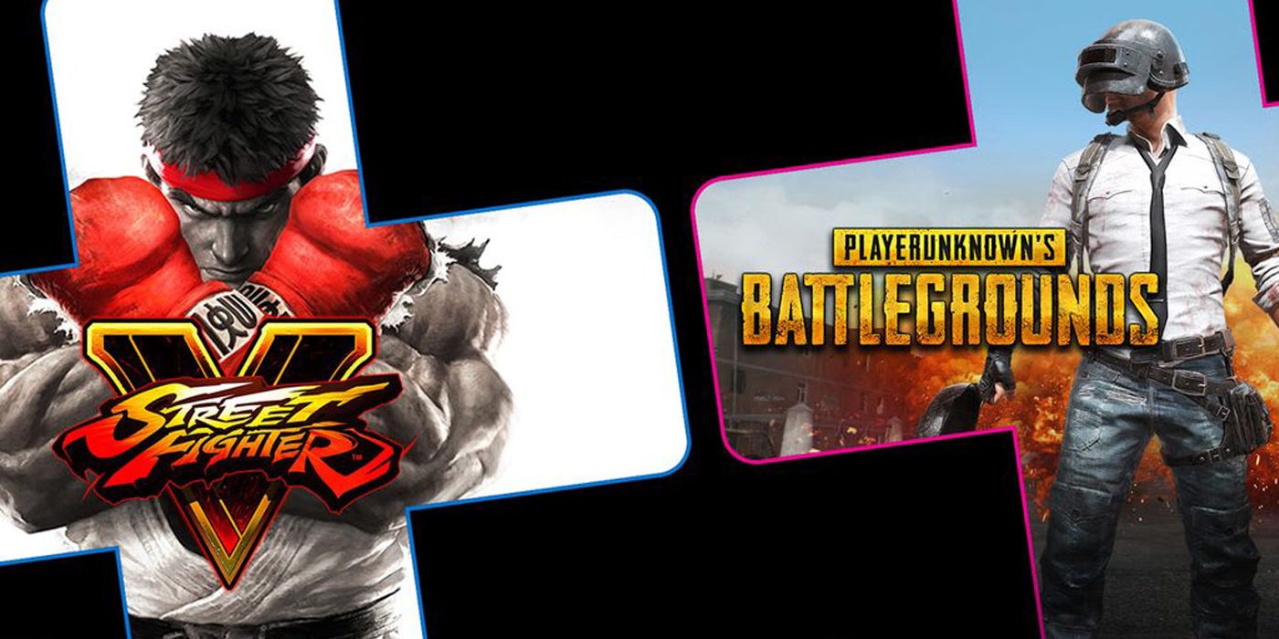 page break ps plus pubg street fighter v