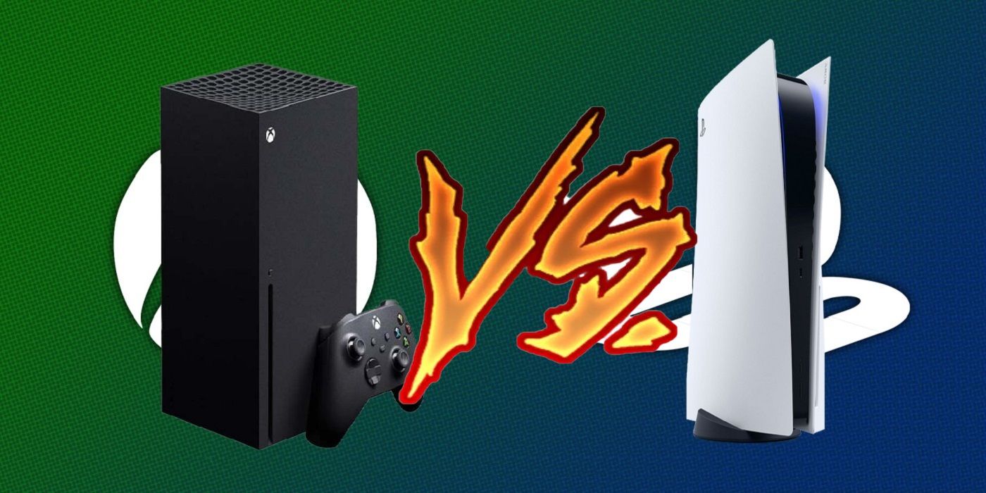 ps5 and xbox series x with versus symbol