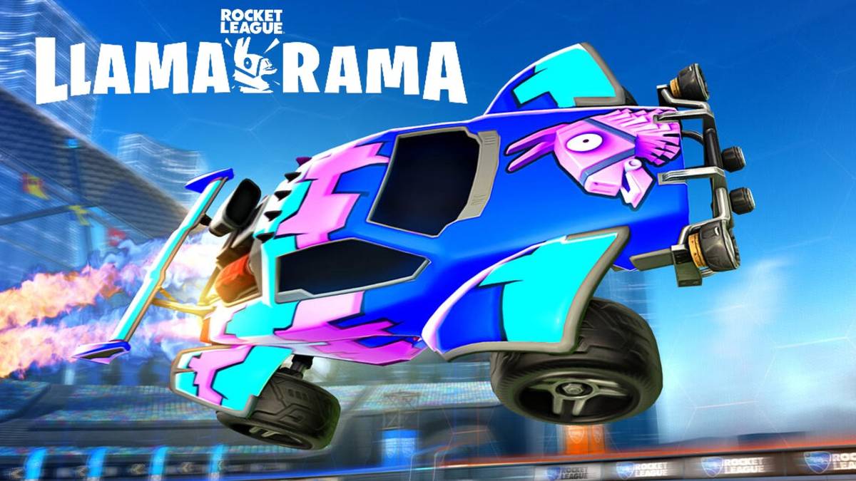 rocket league fortnite llama rama car
