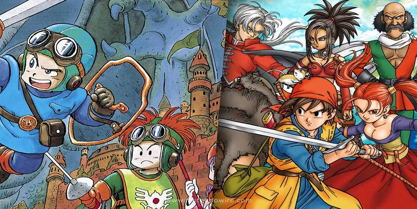 Dragon Quest 1 and 8 cover art