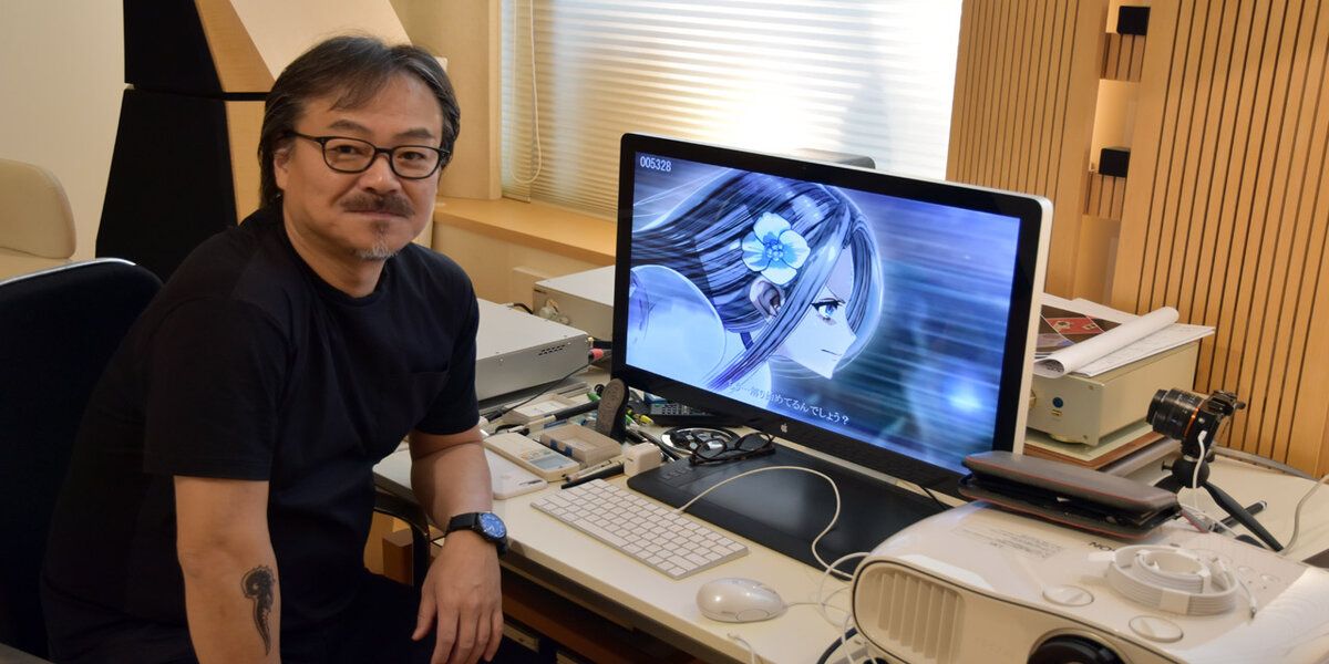 Hironobu Sakaguchi at computer