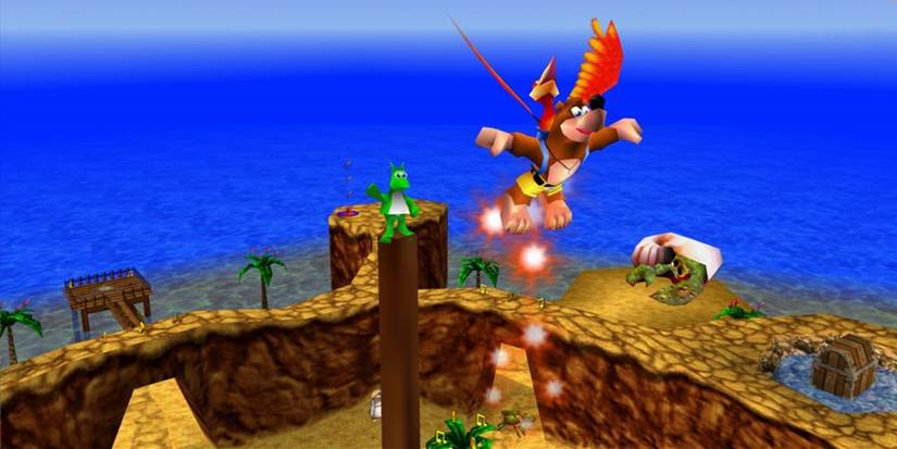 A scene from Banjo Kazooie 2