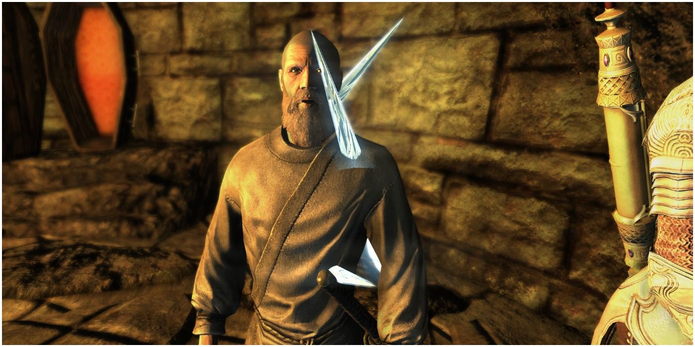 skyrim mage hit by icy spear