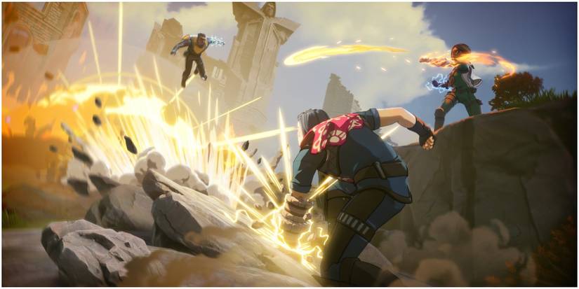 spellbreak stone gauntlet user casting shockwave