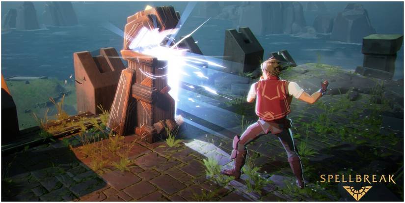 spellbreak opening a chest