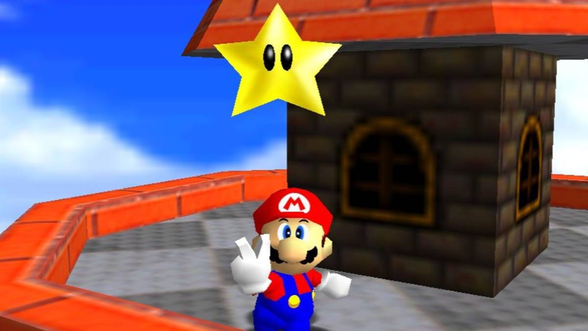 super mario 64 whomps fortress tower top