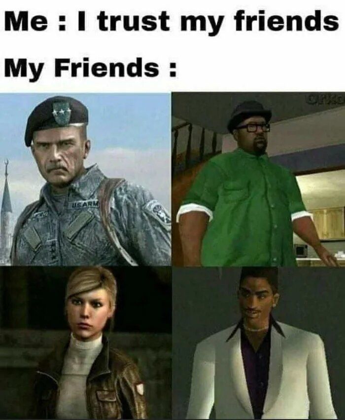 Traitors from call of duty and different games.