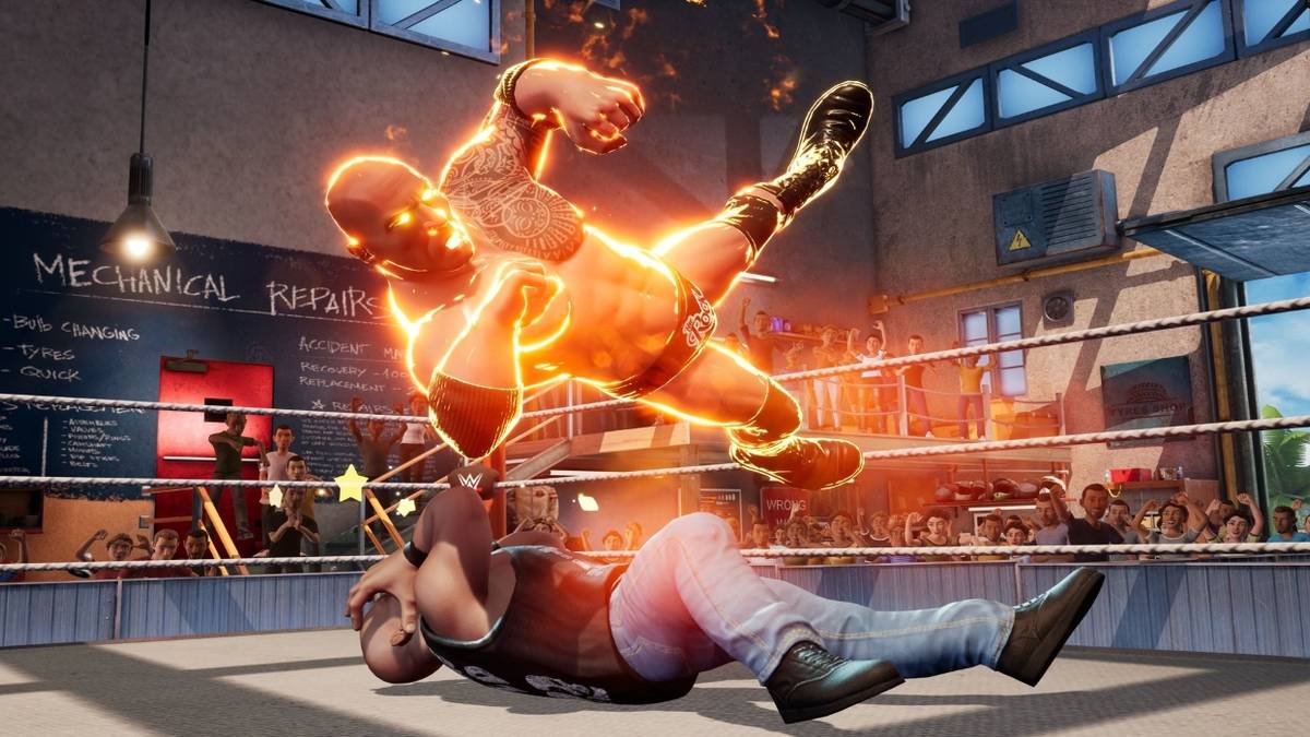 wwe 2k battlegrounds rock