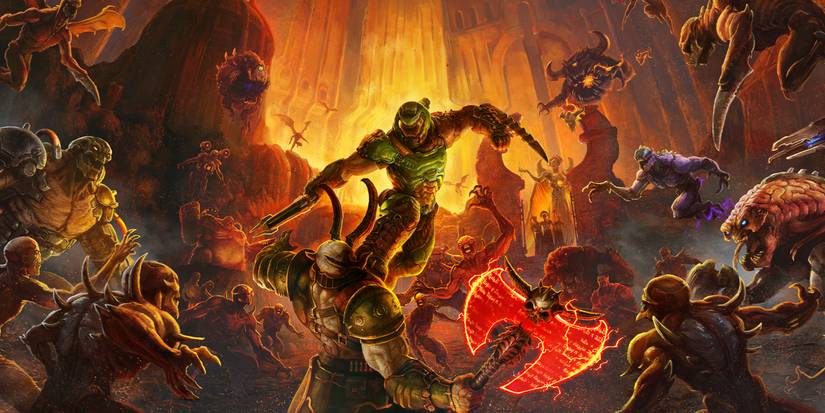 doom eternal slayer art