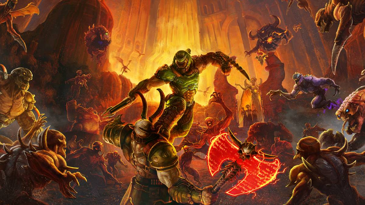 doom eternal slayer art