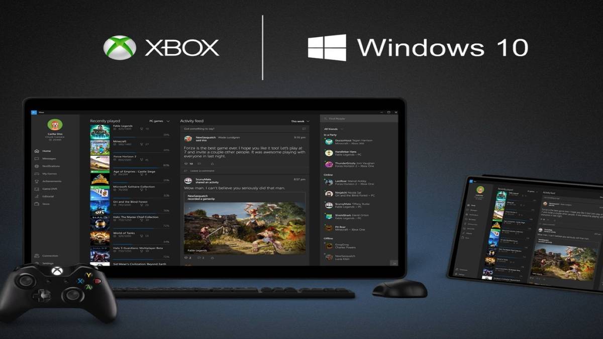 xbox and windows 10