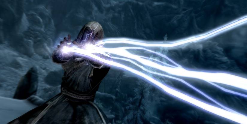 Mage channeling a ray of energy