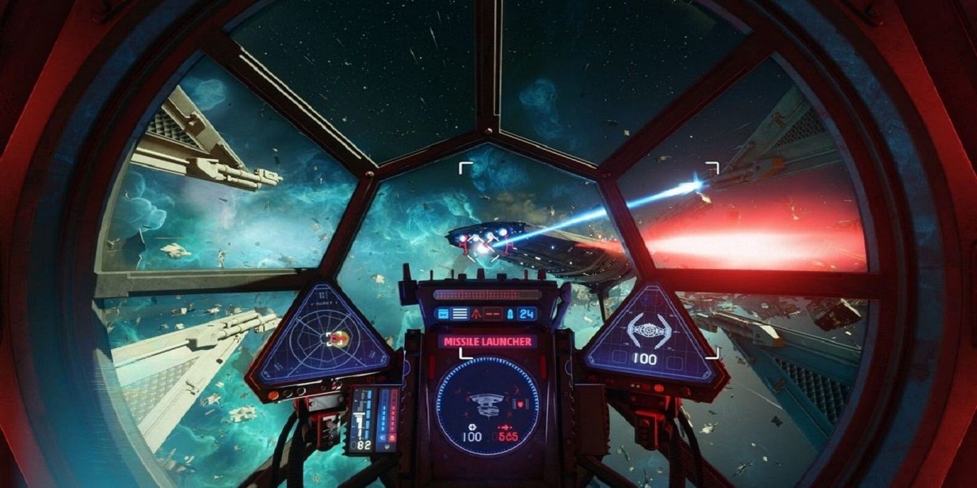 A screenshot from Star Wars Squadrons