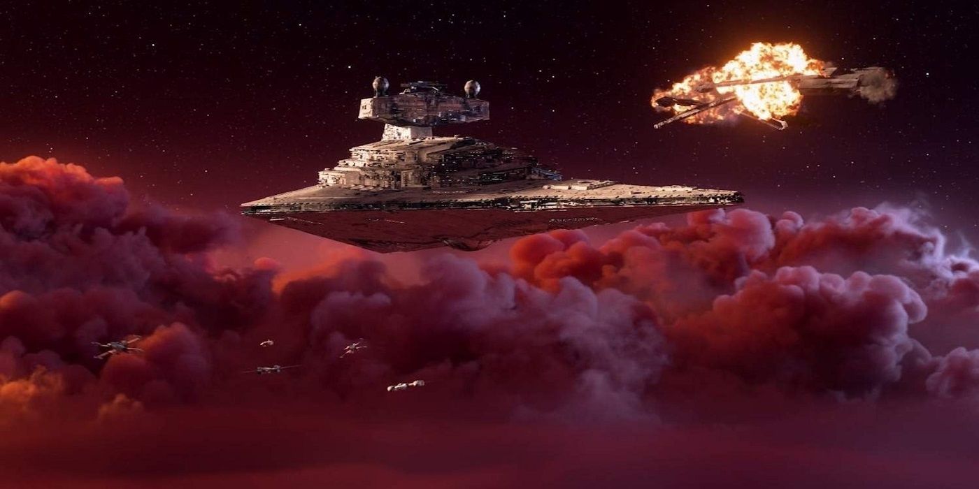 A Star Destroyer in Star Wars Squadrons