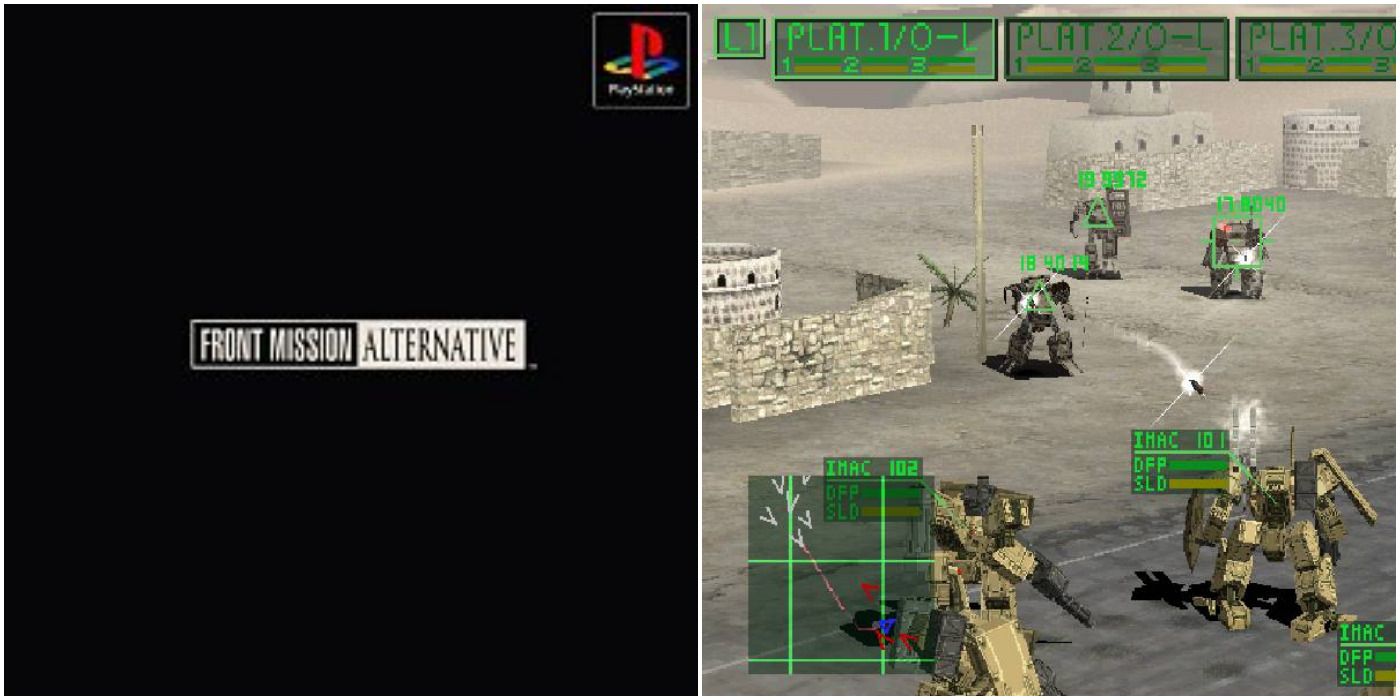 Gameplay screenshots from Front Mission Alternative